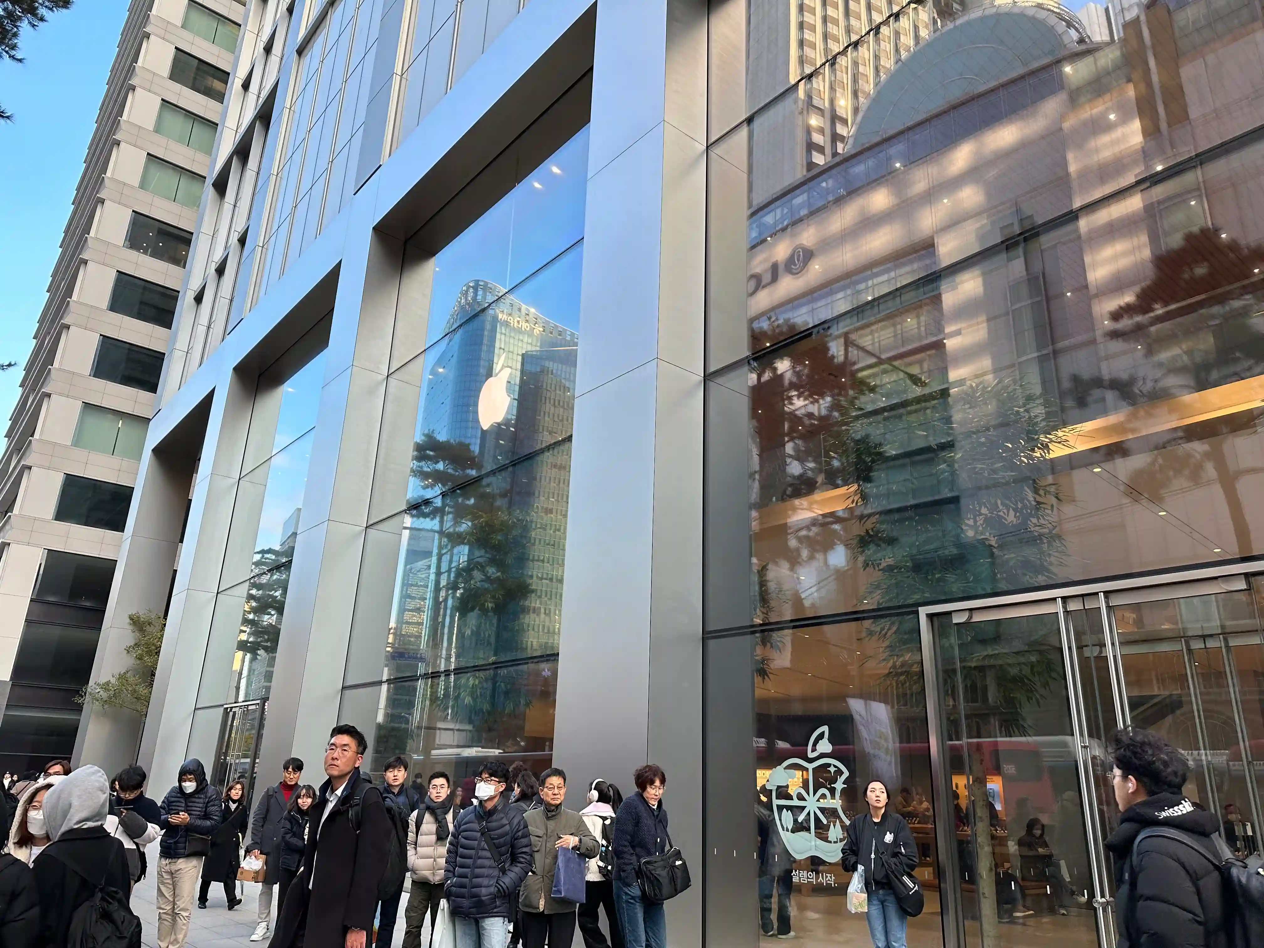 The Apple store in Myeongdong