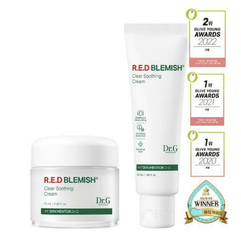 Dr.G Red Blemish Clear Soothing Cream 70mL+50mL Refill Set